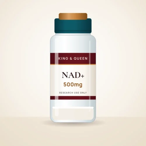 NAD+ research vial, King & Queen label NAD+ research vial, King & Queen label
